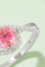 Load image into Gallery viewer, 1 Carat Moissanite Contrast 925 Sterling Silver Ring