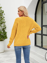 Load image into Gallery viewer, Round Neck Dropped Shoulder Sweater