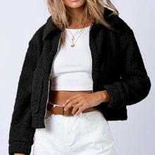 Load image into Gallery viewer, Long Sleeve Collared Neck Sherpa Jacket