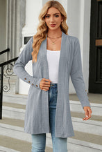 Load image into Gallery viewer, Open Front Long Sleeve Cardigan
