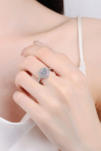 Load image into Gallery viewer, 1 Carat Moissanite Heart 925 Sterling Silver Ring