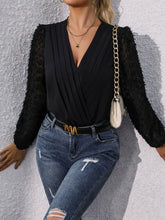 Load image into Gallery viewer, Surplice Long Sleeve Bodysuit
