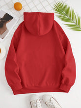 Load image into Gallery viewer, Drawstring Dropped Shoulder Hoodie
