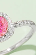 Load image into Gallery viewer, 1 Carat Moissanite 925 Sterling Silver Halo Ring