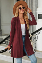 Load image into Gallery viewer, Open Front Long Sleeve Cardigan