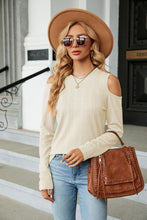 Load image into Gallery viewer, Dropped Shoulder Long Sleeve Blouse