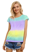 Load image into Gallery viewer, Tie Dye Round Neck Short Sleeve Tee