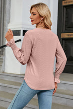 Load image into Gallery viewer, V-Neck Flounce Sleeve Blouse
