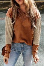Load image into Gallery viewer, Color Block Dropped Shoulder Hoodie