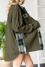 Load image into Gallery viewer, Plaid Button Down Collared Jacket