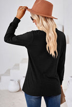 Load image into Gallery viewer, Notched Long Sleeve T-Shirt