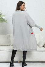 Load image into Gallery viewer, Lantern Sleeve Open Front Pocketed Cardigan