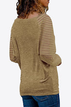 Load image into Gallery viewer, V-Neck Long Raglan Sleeve Top