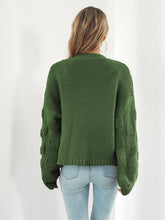 Load image into Gallery viewer, Open Front Ribbed Trim Cardigan
