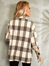 Load image into Gallery viewer, Plaid Button Down Collared Jacket