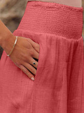 Load image into Gallery viewer, Full Size Smocked Waist Wide Leg Pants