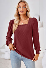 Load image into Gallery viewer, Square Neck Puff Sleeve T-Shirt