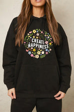 Load image into Gallery viewer, Simply Love Simply Love Full Size CREATE HAPPINESS Graphic Hoodie