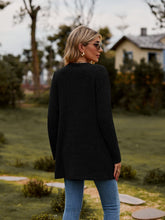 Load image into Gallery viewer, Ribbed Button-UP Caradigan with Pockets