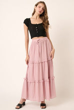 Load image into Gallery viewer, Mittoshop Drawstring High Waist Frill Skirt