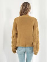 Load image into Gallery viewer, Open Front Ribbed Trim Cardigan