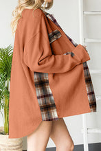 Load image into Gallery viewer, Plaid Button Down Collared Jacket