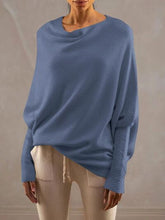 Load image into Gallery viewer, Full Size Boat Neck Batwing Sleeve Knit Top
