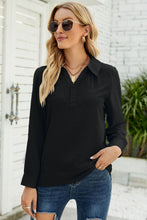 Load image into Gallery viewer, Swiss Dot Johnny Collar Blouse