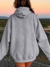 Load image into Gallery viewer, Drawstring Dropped Shoulder Hoodie
