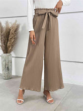 Load image into Gallery viewer, Tied Wide Leg Long Pants