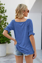 Load image into Gallery viewer, Short Flounce Sleeve Top