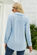 Load image into Gallery viewer, Swiss Dot Johnny Collar Blouse