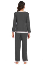 Load image into Gallery viewer, V-Neck Top and Pants Lounge Set