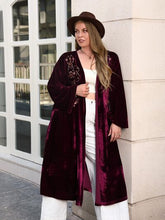 Load image into Gallery viewer, Plus Size Printed Open Front Long Sleeve Cardigan