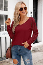 Load image into Gallery viewer, V-Neck Long Raglan Sleeve Top
