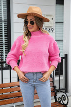Load image into Gallery viewer, Turtle Neck Long Sleeve Pullover Sweater