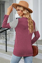 Load image into Gallery viewer, Leopard Striped Round Neck T-Shirt
