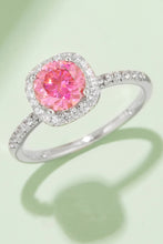 Load image into Gallery viewer, 1 Carat Moissanite 925 Sterling Silver Halo Ring