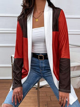 Load image into Gallery viewer, Color Block Open Front Cardigan