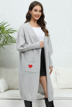 Load image into Gallery viewer, Lantern Sleeve Open Front Pocketed Cardigan