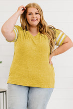 Load image into Gallery viewer, Plus Size Striped V-Neck Tee Shirt