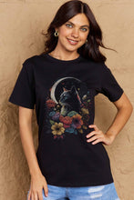 Load image into Gallery viewer, Simply Love Full Size Cat Graphic Cotton Tee