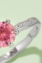 Load image into Gallery viewer, 1 Carat Moissanite Contrast 925 Sterling Silver Ring