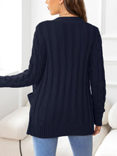 Load image into Gallery viewer, Button Down Cable-Knit Cardigan