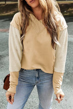 Load image into Gallery viewer, Color Block Dropped Shoulder Hoodie