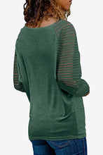 Load image into Gallery viewer, V-Neck Long Raglan Sleeve Top