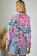 Load image into Gallery viewer, Double Take Floral Long Sleeve Collared Shirt