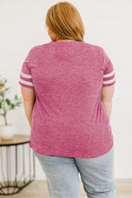 Load image into Gallery viewer, Plus Size Striped V-Neck Tee Shirt