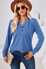 Load image into Gallery viewer, Notched Long Sleeve T-Shirt