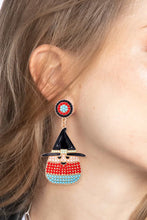 Load image into Gallery viewer, Witch's Hat Shape Synthetic Pearl Dangle Earrings